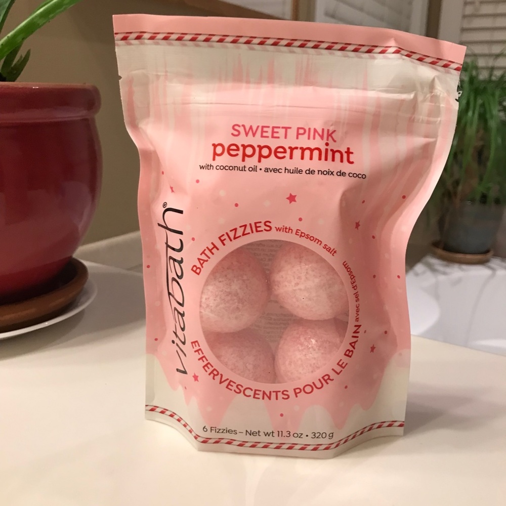 Vitabath Sweet Pink Peppermint Bath Fizzies Bag 6